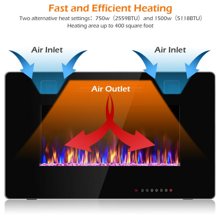 Multi Operating Modes: 5 flame speed modes and brightness levels can be chosen by yourself and they can be changed automatically. 1 to 8 hours of timer control and sleep mode with all lights down while heating will create a comfortable environment with an automatic design.