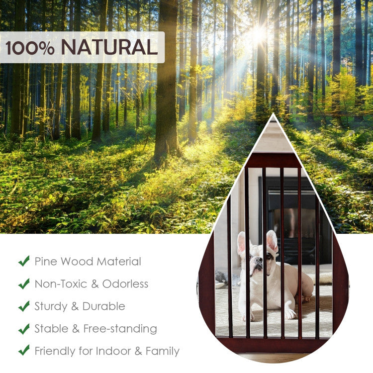Premium Pine Durability: Crafted from sturdy pine, our pet gate extension panels provide unbeatable stability. Ensure your pet's safety and your peace of mind with a reliable solution designed for long-lasting use.