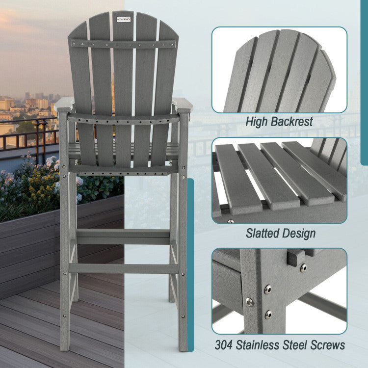 30 Inches Seat Height: Enjoy a maintenance-free experience with its colorfast technology – no painting or staining needed. The 30" seat height, stainless steel screws, and ergonomic design ensure both durability and comfort.