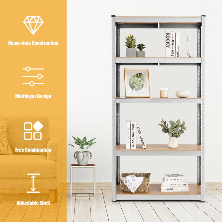 Sleek Metal Shelf Organizer: Enjoy an organizer that not only withstands wear and tear but also adds a touch of sophistication to your space. Our powder-coated finish prevents rust and corrosion, making it practical and aesthetically pleasing.