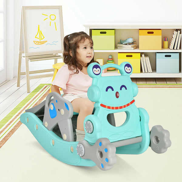 The Perfect Playtime Companion: With its smooth surface adorned with delightful patterns, this child rocking horse slide toy ensures a safe play environment, preventing any harm to your child's hands while capturing their attention. Suitable for children aged 1 to 5 years old, this durable toy is designed to grow with your little one.
