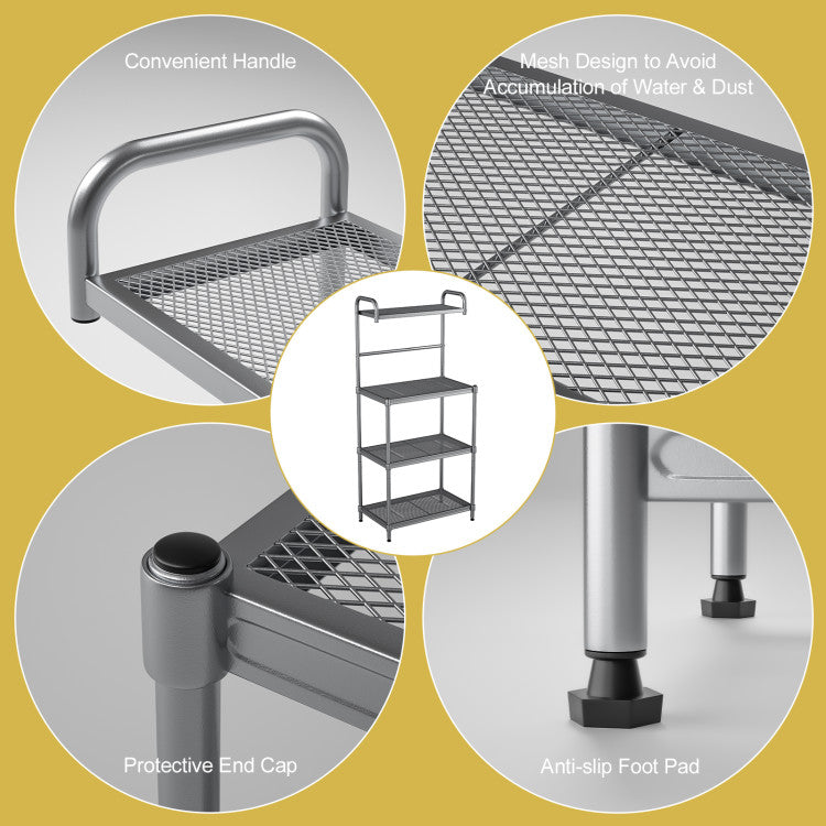 User-Friendly Mesh Wire Design: Our user-friendly mesh wire design sets us apart. Unlike solid alternatives, our mesh prevents water and dust buildup, making cleaning a breeze. Ideal for your kitchen needs, this innovative feature ensures a hygienic and visually appealing storage solution.