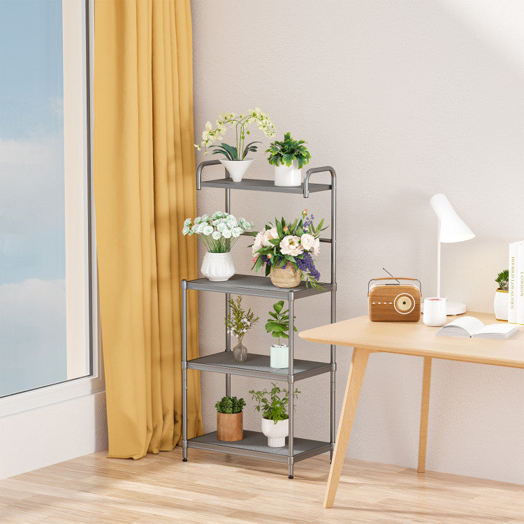 Sturdy Thickened Metal Frame: Crafted with thickened and reinforced metal tubes, our kitchen shelf stands out for its exceptional sturdiness and stability. The robust frame handles heavy loads effortlessly, providing a durable solution for your kitchen storage needs.