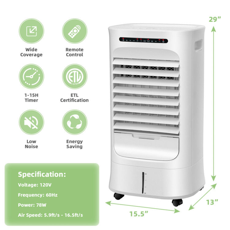 Perfect for Any Space: Whether it's your living room, bedroom, office, or studio, our air cooler is a perfect fit. It complements any decor while providing you with the ultimate cooling experience. Stay cool, breathe easy, and enjoy the comfort you deserve. Upgrade to our powerful and versatile air cooler today!