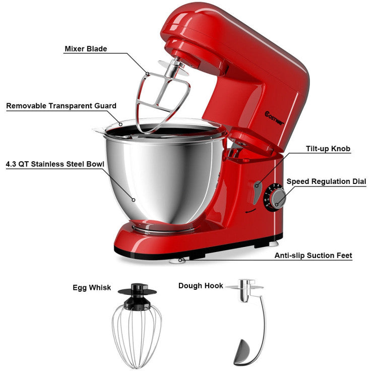 6 Speed Setting:  Dominate your kitchen with our mixer's 6-speed settings, providing exceptional kneading and mixing performance. From delicate pastries to hearty dough, achieve perfection effortlessly. Your go-to solution for all food preparation needs!