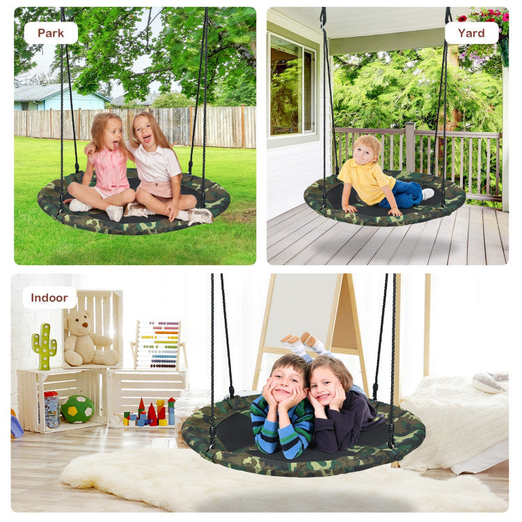 Available in Various Occasions: This kind of tree swing can be used for many purposes, such as sitting, reading, sleeping, and playing. Besides, it will supply so much fun to both children and parents, and it can be used in many places, such as in the backyard, park, or on trees.
