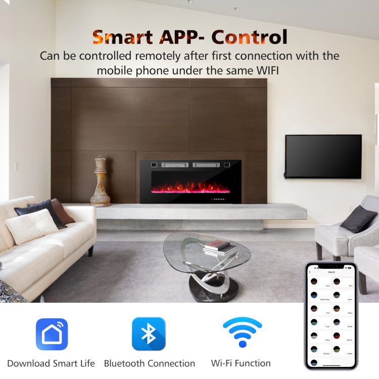 Multiple Control Ways: Remote-controlled, 26 ft range, and Smart Life app compatibility for convenient heating at your fingertips. Stay cozy effortlessly!