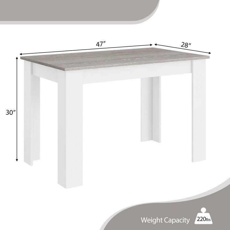 Easy Assembly & Maintenance: Setting up this dining table is a breeze with the help of clear instructions that guide you through each step. Its smooth surface ensures effortless cleaning and maintenance, allowing you to enjoy hassle-free dining experiences.