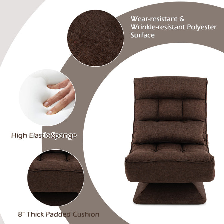 Cloud-like Comfort: Immerse yourself in luxury with our floor gaming chair. The breathable polyester surface is not only soft but also wear-resistant, ensuring long-lasting comfort. Padded with a high elastic sponge, it's like sitting on a cloud, offering a plush experience for all your activities.