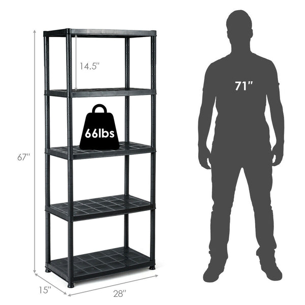 Sturdy and Stable Frame: Made of high-quality materials and structural design, this rack is sturdy and stable enough to carry a weight of 66 pounds per layer. It will bring more convenience to your life.