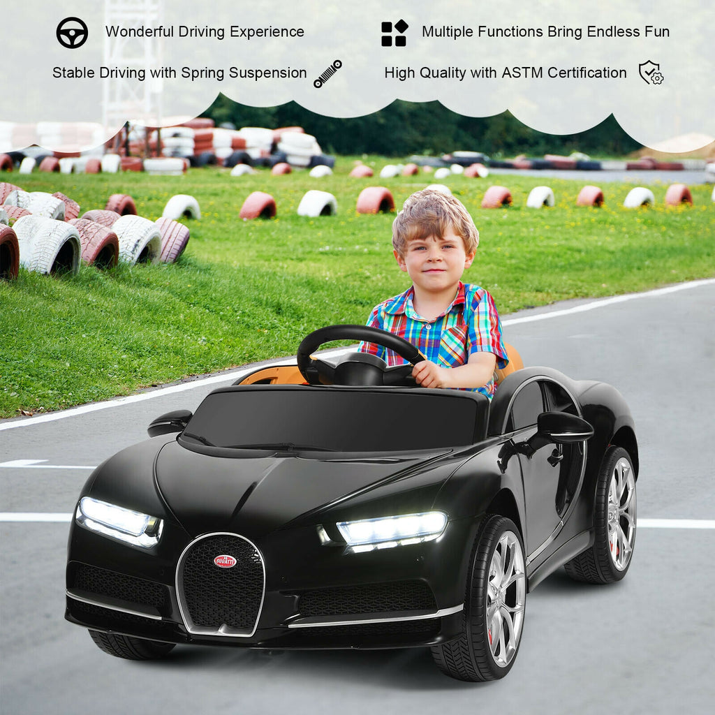 12V Licensed Bugatti Chiron Kids Ride on Car with Storage Box and MP3 –  Chairliving