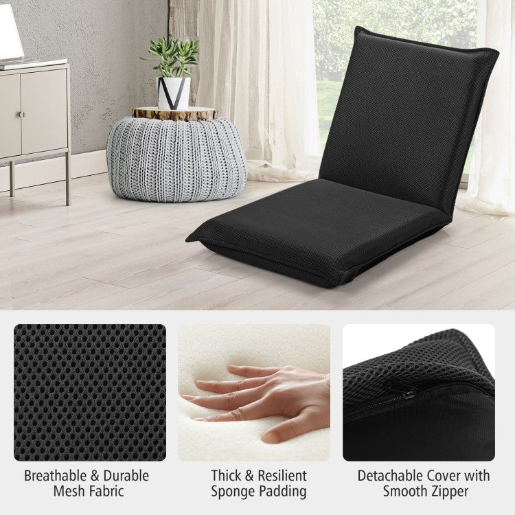 Plush Padding for Optimal Comfort: Sink into blissful relaxation with our generously padded floor chair. It's the ideal choice for working on your laptop, binge-watching TV, or any leisure activity.