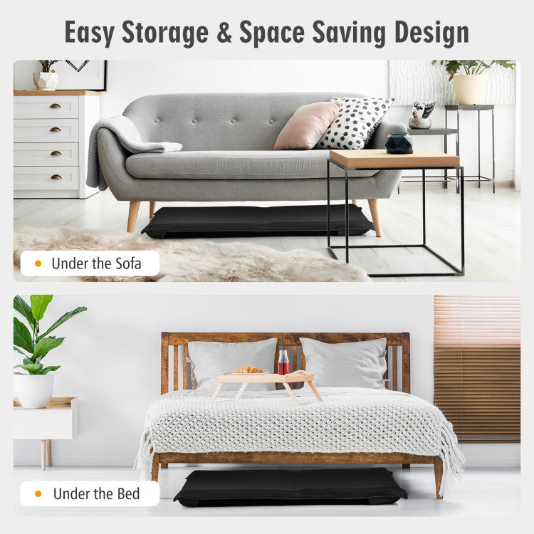 Space-Saving Foldable Design: When not in use, simply fold the chair flat and conveniently slide it under your bed or couch. Perfect for optimizing small spaces.