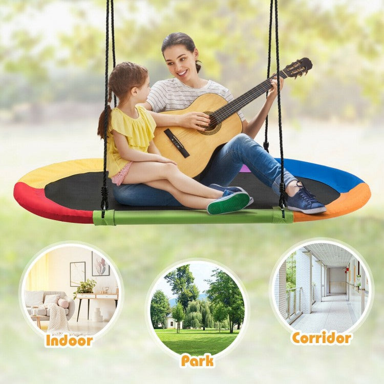 Multi-purpose: This tree swing can be used for multiple purposes such as sitting, reading, sleeping and playing. Furthermore, it can be used in many places such as backyards, parks, or in trees. Whether you are playing outside or in the backyard, this swing is a great choice for kids.