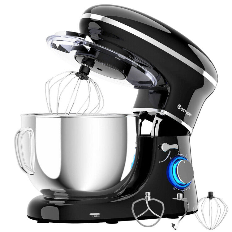 3 Attachments for All Cooking Needs: Experience culinary convenience with our stand mixer's three versatile attachments – Whisk, C-shape Dough Hook, and Y-shape Flat Beater. From whipping to kneading, this all-in-one machine is your kitchen companion for diverse and delicious recipes. One mixer, endless possibilities!