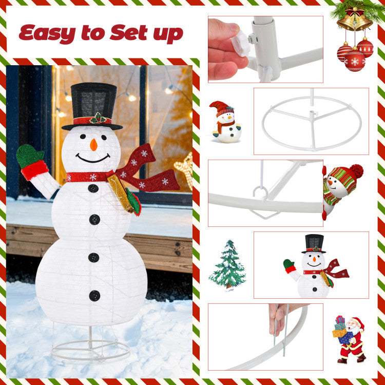 Effortless Setup and Control: Assembly is a breeze, requiring no tools. The included remote, with a 20-26ft range, allows easy operation. Activate the 6-hour on/18-hour off timer for hassle-free control of your enchanting Christmas display.