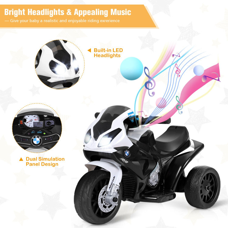 Interactive Music and Working Headlights: Elevate the fun with built-in music and functional headlights on this 3-wheeled motorcycle. Your child can enjoy cruising while listening to music and experiencing the thrill of realistic lights. An exciting and engaging adventure awaits!