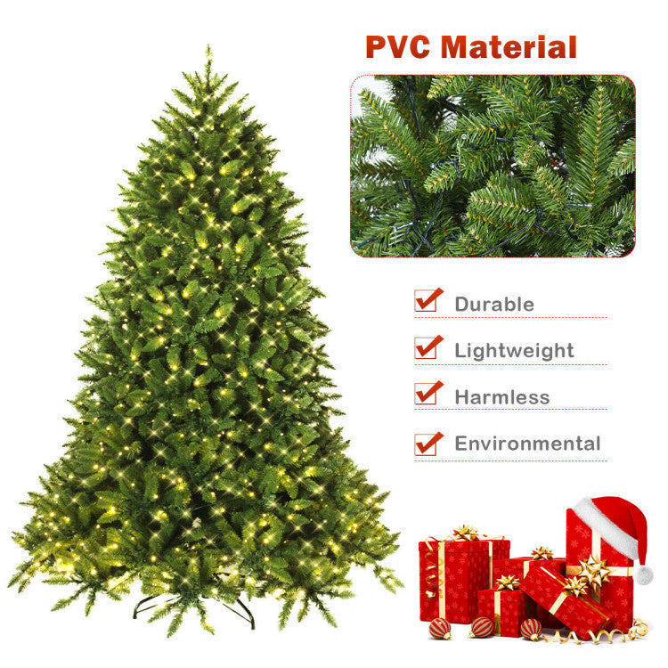 Realistic PVC Foliage for Lifelike Charm: Crafted with 1968 dense and realistic PVC branch tips, our Christmas tree brings the charm of nature to your home. Enjoy a lifelike appearance without compromising on safety.