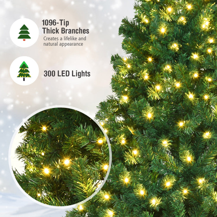 Built to last: With a sturdy metal base and warm white LED light, the time-tested tree needles are fire-resistant and non-allergenic.