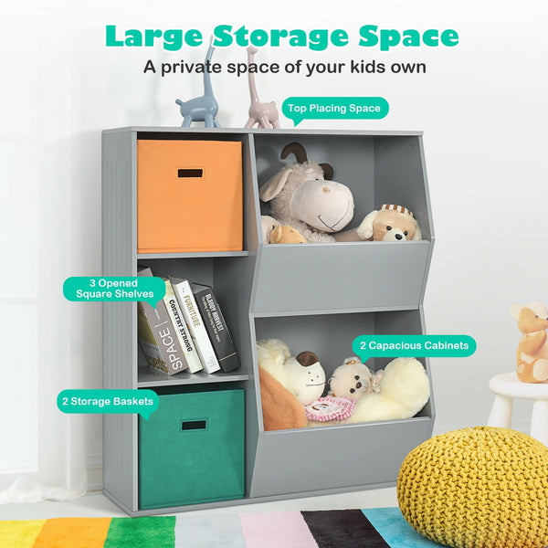 Ample Storage Space with Multi-Bin Design: The three-sided square cubes provide ample space to store books, daily necessities, or toys, allowing for easy classification of different items. It is suitable for both storage and display purposes. Additionally, the spacious top surface is perfect for showcasing photo frames or plants.