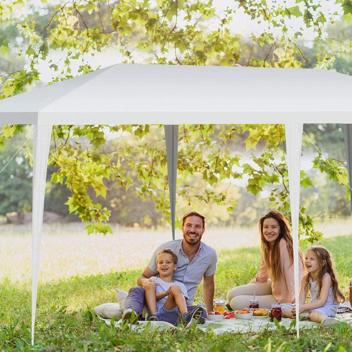 Robust and Durable Construction: Experience peace of mind with our outdoor tent, featuring a heavy-duty painted steel frame that ensures exceptional sturdiness and resistance to rust. Each tent is thoughtfully equipped with 6 wind ropes and 12 tent pegs to securely anchor it to the ground.