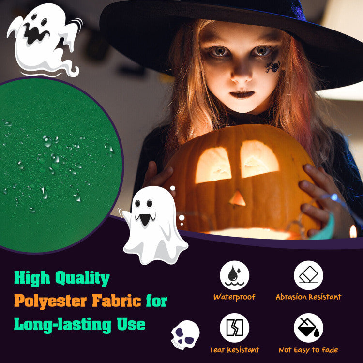 Year-after-Year Delight: Crafted from robust 190T waterproof polyester fabric, this inflatable Halloween witch is built to withstand the test of time. Its superior stitching ensures long-lasting durability, making it a timeless addition to your seasonal decor, season after season.