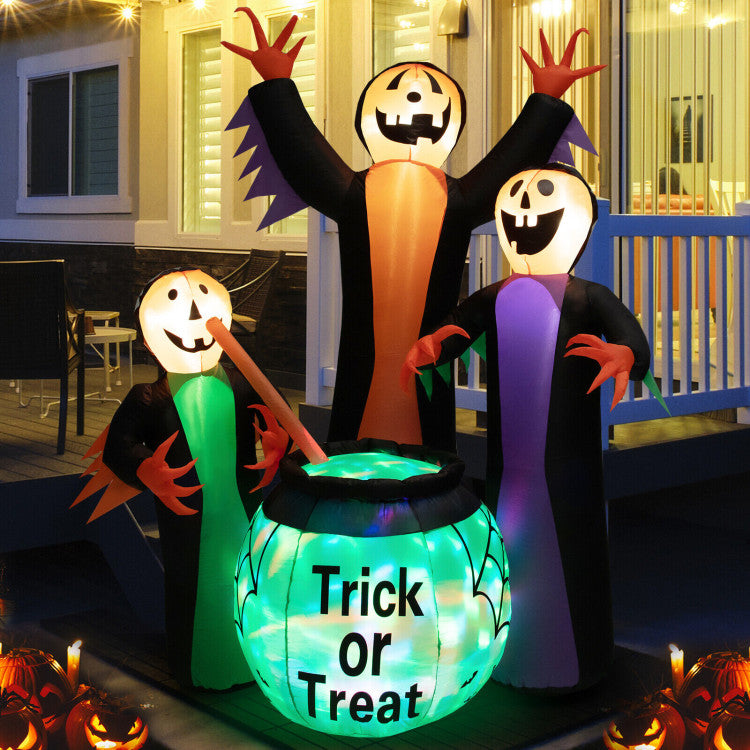 Ultimate Halloween Ambiance: This illuminated witch will transform every Halloween night into an enchanting spectacle, creating unforgettable memories. Whether you choose to display it indoors or outdoors in your yard, room, lawn, porch, or garden, this striking 8-foot inflatable will always steal the show. Don't miss out on this perfect Halloween decor piece!