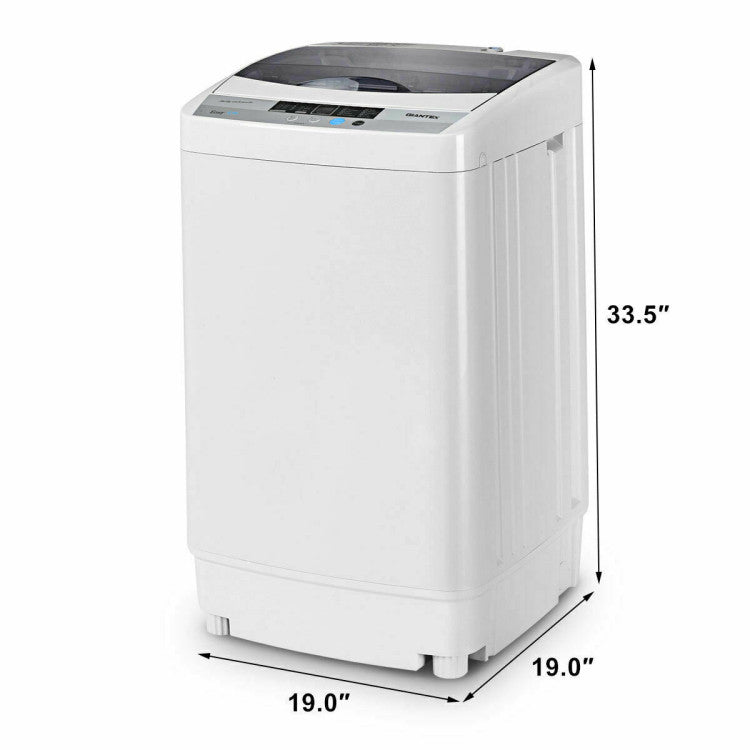Compact and High Capacity: This washing machine combines a compact and lightweight design with a generous 9.92 lbs load capacity. It can handle a significant amount of laundry, and we've provided weight references for different types of clothing in the manual.