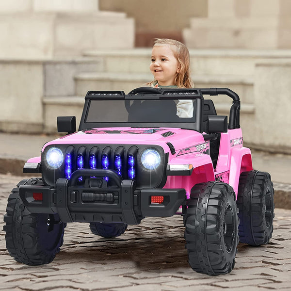 Unlimited Music Choices: The kids' ride-on car includes a multifunctional music player, providing both early education and entertainment during drives. In addition to built-in music, the car supports USB and FM radio functionality. Furthermore, it can play audio, allowing children to enjoy their favorite music while driving. With various music options and cool LED light effects, driving becomes even more fun.