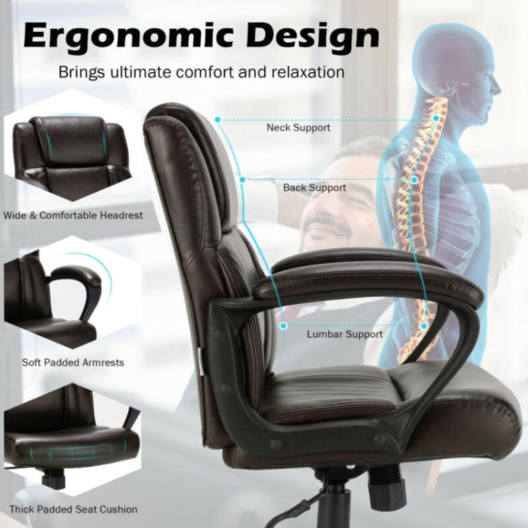 Unparalleled Lumbar Support: Our home office chair boasts a uniquely curved backrest, offering optimal waist support for extended comfort during those long work sessions. Say goodbye to back discomfort!