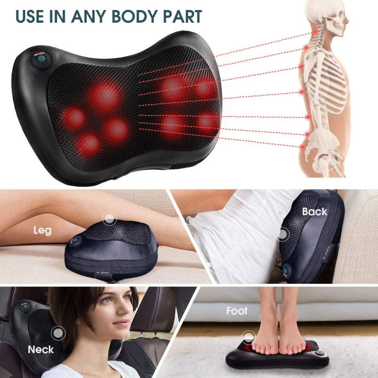Relieve Muscles: Experience the soothing power of 8 advanced 3D deep-kneading knots and alleviate tension in your neck, lower and upper back, shoulders, lumbar, waist, legs, calves, and feet. Say goodbye to overused and tight muscles with our versatile massager!