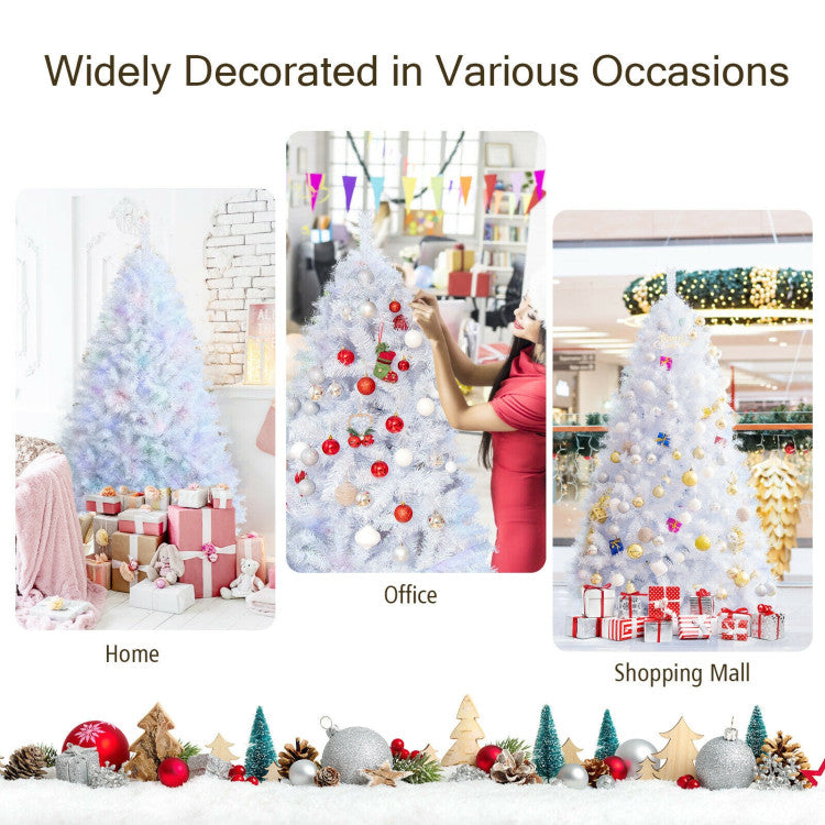 Versatile Year-Round Decoration: Transform any indoor space into a festive haven with our white Christmas tree. Beyond the holidays, it serves as a year-round decorative element, allowing you to unleash your creativity for a unique and personalized look.