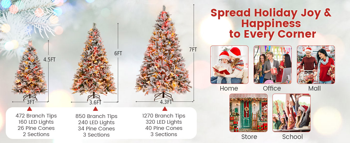 A Festive Ambassador: Whether it graces your office, school, home, or festive event, this Xmas tree is the ultimate messenger of joy and delight. Once the celebrations end, disassemble it into two sections for compact storage, eagerly awaiting the next holiday season.