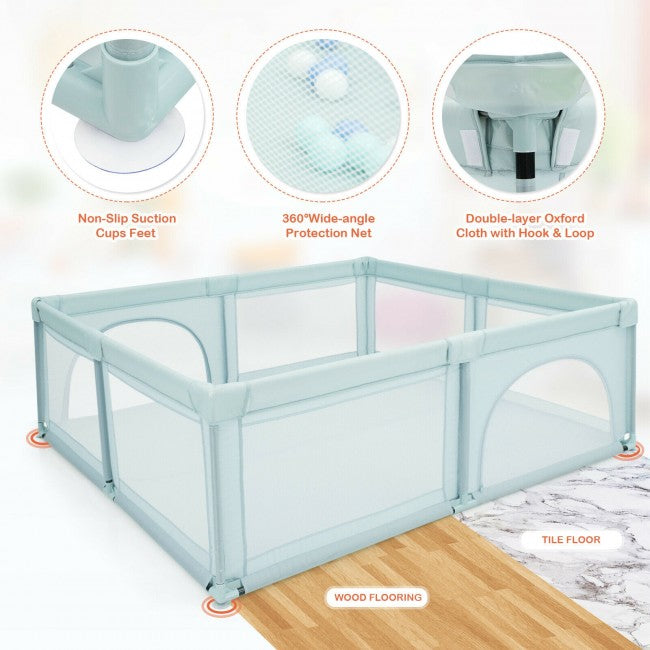 Anti-slip Design: All stainless steel pipes are covered with thick Oxford cloth, and it can prevent your baby from being injured. Additionally, the non-slip suction cups make it difficult to tip over and move.