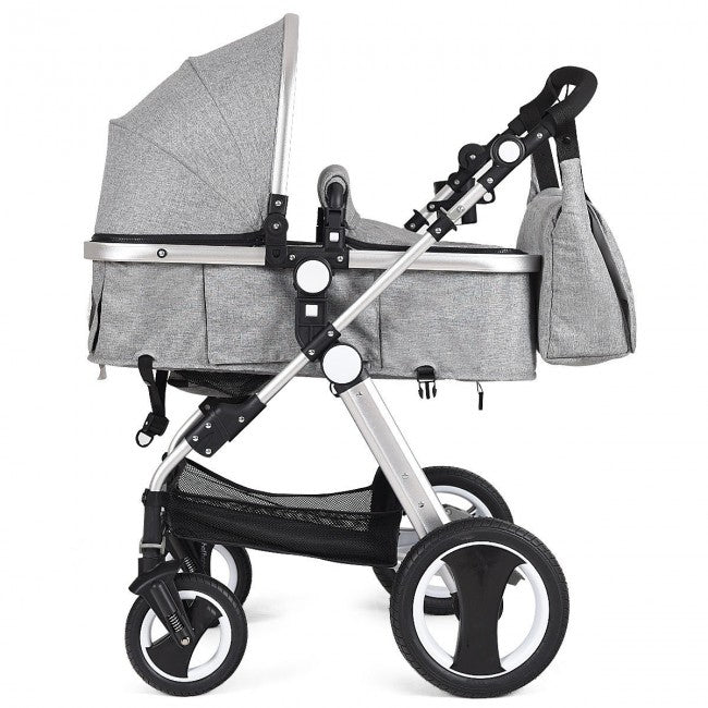 Heavy-Duty Construction: ﻿Constructed by a lightweight aluminum frame and breathable linen cover which can protect your babies from rain or harmful rays. This stroller features solidity and stability.