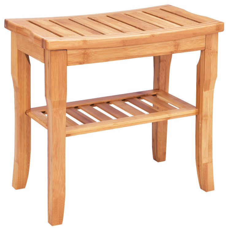 Versatility Indoors and Outdoors: This bamboo bench is exceptionally versatile. It serves as an excellent addition to your bathroom, functioning as both furniture and a bathtub storage organizer. Moreover, it's equally suitable for outdoor use, whether on your deck, lawn, RV, or other locations. Assembly is a breeze with our detailed instructions.