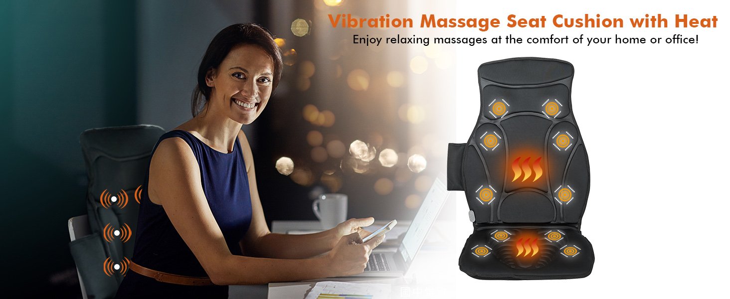 Customizable Massage Experience: Tailor your relaxation with 3 speeds and 5 automatic modes, ensuring a personalized and rejuvenating massage session every time.