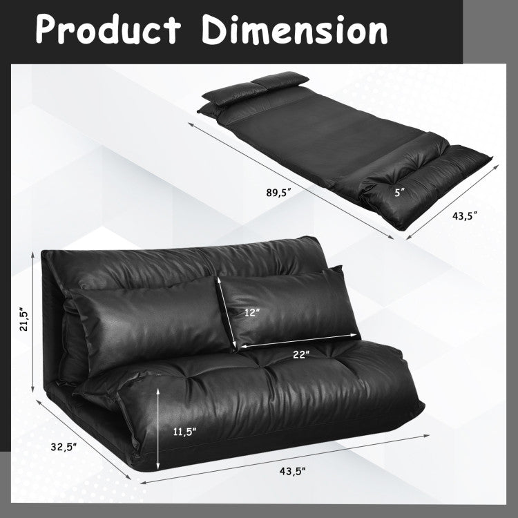 Effortless Maintenance and Assembly: The water-resistant PU surface makes cleaning a breeze, ensuring your sofa bed stays pristine. Simple assembly, guided by included instructions, makes this versatile piece ready for use in no time. Upgrade your space with this multifunctional and stylish sofa bed today!