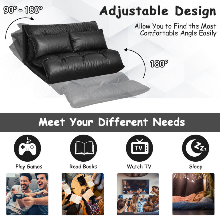 Customizable Comfort with Adjustable Backrest: Experience versatility with our sofa bed's adjustable steel frame, allowing you to effortlessly switch between five different positions from a flat surface to an upright 90-degree angle. Tailor your relaxation experience to your liking.