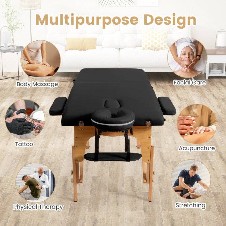 Effortless Setup: Say goodbye to complicated assembly processes! Our massage table requires no tools—simply unfold it and assemble the extra supplies, such as the headrest, armrest, and hand pallet, in just minutes. Enjoy a hassle-free setup and focus on what truly matters: delivering a rejuvenating experience for your clients.