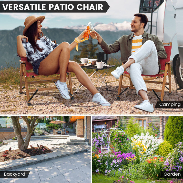 Versatile Patio Chair: From the serene wilderness to bustling picnics, our chair adapts to any outdoor setting. Whether you're camping under the stars, enjoying a beachside bonfire, or casting a line by the lake, this chair ensures your comfort is never compromised.