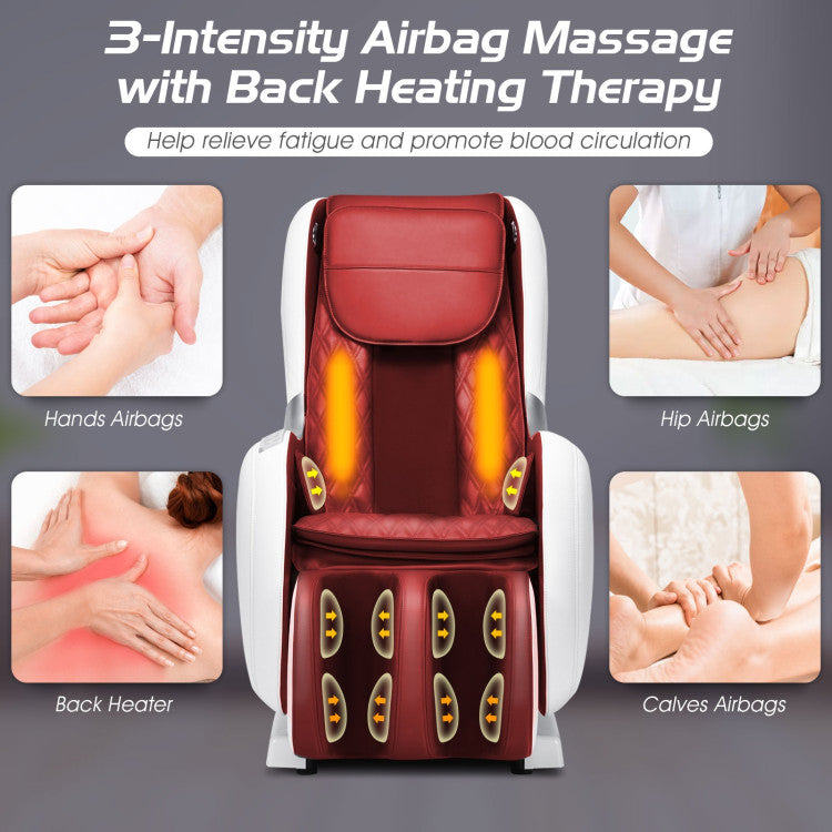 Versatile Massage Options: Enjoy 3 manual massage techniques (kneading and tapping, kneading, tapping), 3 auto modes, and air compression massage for your hips, hands, and shoulders. Adjust the massage speed (3 levels) and intensity (2 options) to your liking. The chair also has a back heater that maintains a comfortable 113°F to boost blood circulation.