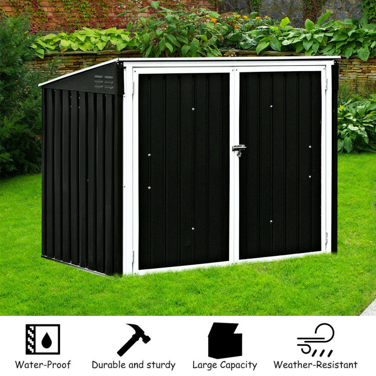 Weather-Resistant and Durable: Crafted with a sturdy steel frame and reinforced structure, our garden storage shed ensures optimal protection for your tools, even in challenging weather conditions. Invest in quality for long-lasting use.