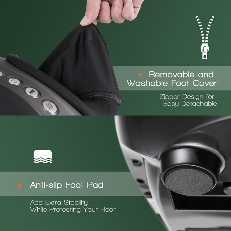 Detachable Cover: Our foot massager comes with a detachable and washable cover, ensuring hygiene and cleanliness at all times. No more worries about unwanted odors – enjoy a refreshing foot massage every time.