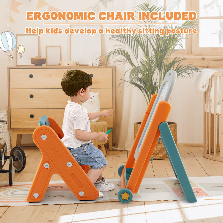 ● Comfortable and Ergonomic Design: Enjoy a comfortable drawing session with the ergonomic chair and backrest, fostering healthy sitting habits from a young age.