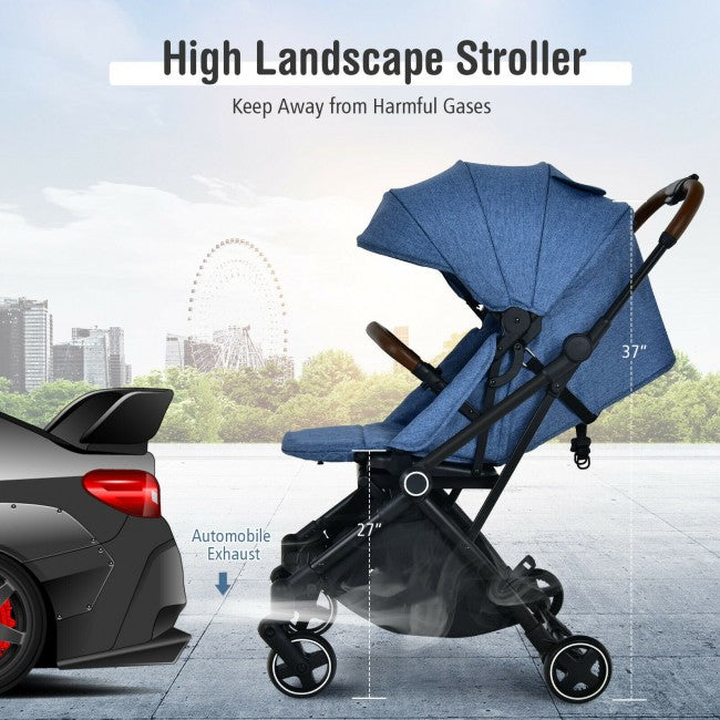 High Landscape Stroller: 68cm High Landscape from the Ground. Let Baby Away From Automobile Exhaust, Improve Vision, get Closer with MOM.