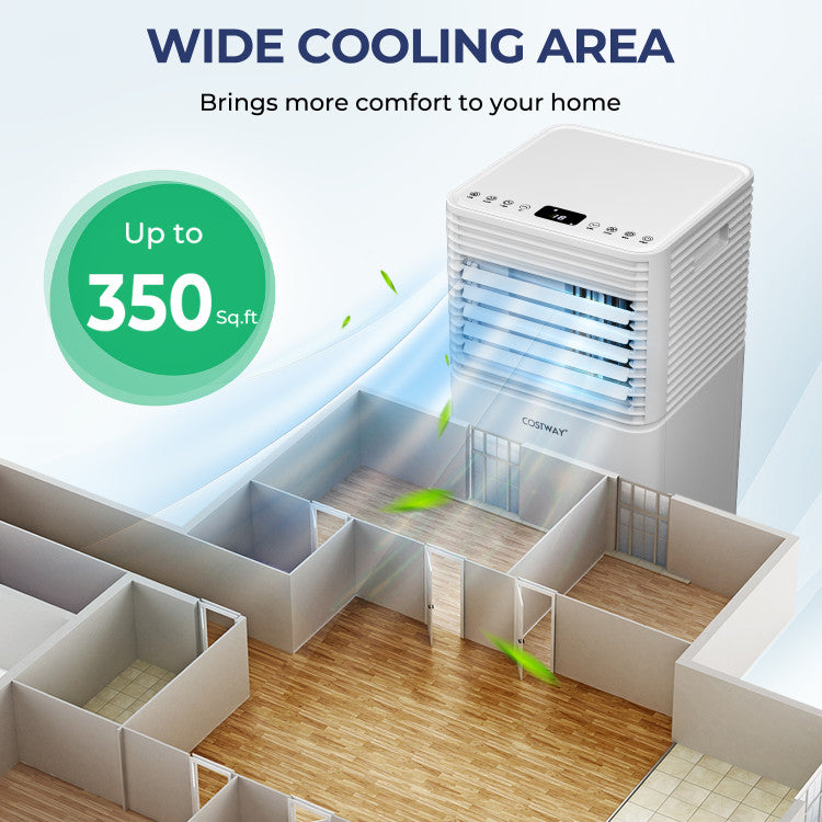 Beat the Heat with Powerful Cooling: Enjoy a refreshing breeze this summer with our 10000 BTU portable air conditioner! It rapidly cools down areas up to 350 square feet, making it perfect for bedrooms, living rooms, or offices. Stay comfortable and relaxed even during scorching heat waves.