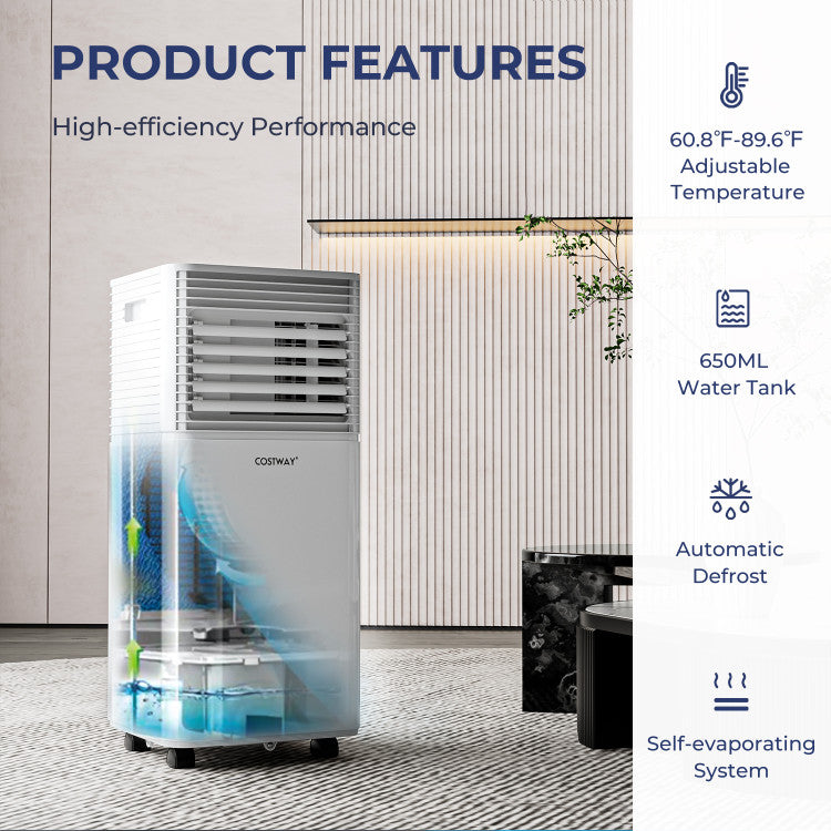 Customizable Cooling Experience: Take control of your indoor climate with variable wind direction and speed adjustments. Our air conditioner features manual shutter adjustments for horizontal and vertical airflow, ensuring even distribution throughout the room. Choose between high and low fan speeds for your preferred comfort level.