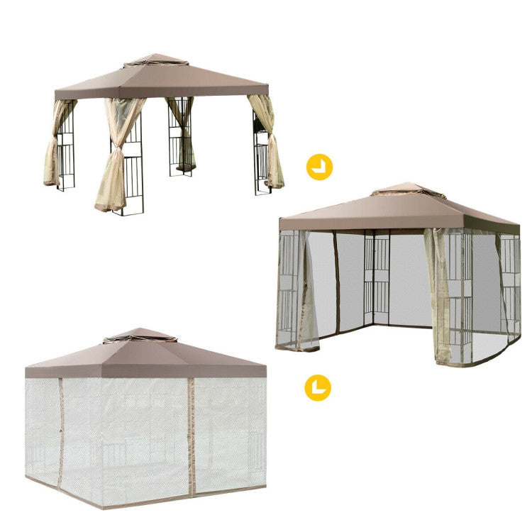Protective Netting: The included netting provides security and comfort. Zip up the privacy walls to keep out small animals. Convenient hooks and straps for easy use.