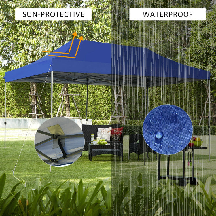All-Weather Protection: Crafted from high-quality silver-coated 300D Oxford cloth, this awning cover effectively shields you from harsh sunlight. Seam-sealed stitching lines ensure durability and water resistance. Come rain or shine, this foldable canopy tent has you covered.